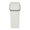 Sort & Go Waste Bin 40 litre - Light Grey