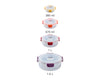 Nest™ Lock 4-Piece Multicolour Round Food Container Set