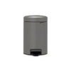 Pedal Bin NewIcon 3 Litre - Mineral Concrete Grey