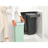 Sort & Go Built-In Waste Bin 2 x 30 litre - Dark Grey and Jade Green