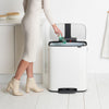Bo Pedal Bin 60 litre - White