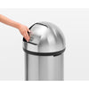 Push Bin 60 litre - Matt Steel