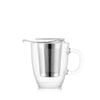Yo-Yo Set Mug + Tea Strainer 350ml - Chrome