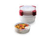 Nest™ Lock 4-Piece Red 1L Round Food Container Set