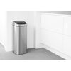 Touch Bin, 25 litre - Matt Steel Fingerprint Proof