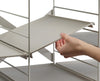 Level™ Plus Large Adjustable Shoe Rack Ecru