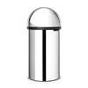 Push Bin 60L Brilliant Steel