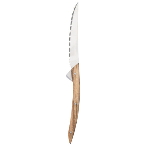 Steak Knife Standing Olive Wood - Set of 6