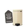 NewIcon Pedal Bin 12 litre Soft Closing Plastic Inner Bucket