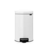 Pedal Bin NewIcon 12 Litre - White