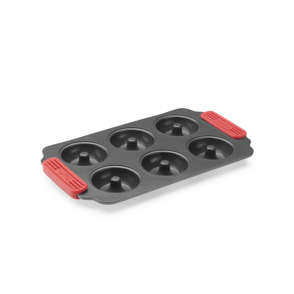 Non-Stick Doughnuts Mould - 6 cav - Red