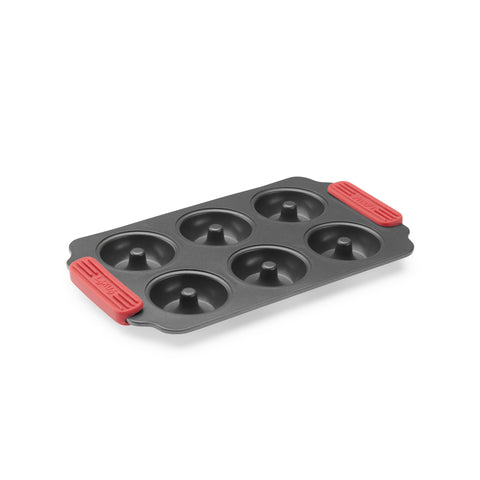 Non-Stick Doughnuts Mould - 6 cav - Red