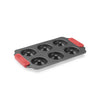 Non-Stick Doughnuts Mould - 6 cav - Red