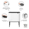 Bo Touch Bin 36 Litre - White