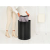 Laundry Bin 55 litre, Selector - Matt Black with Dark Grey Lid