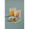 3pc Reusable silicone Bags - White