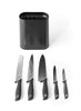 Tasty+ Knife Block with 5 Knives - Dark Grey