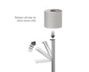 EasyStore™ Luxe 2-in-1 Stainless-Steel Toilet Roll Stand