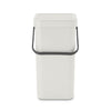 Sort & Go Waste Bin 12 litre - Light Grey