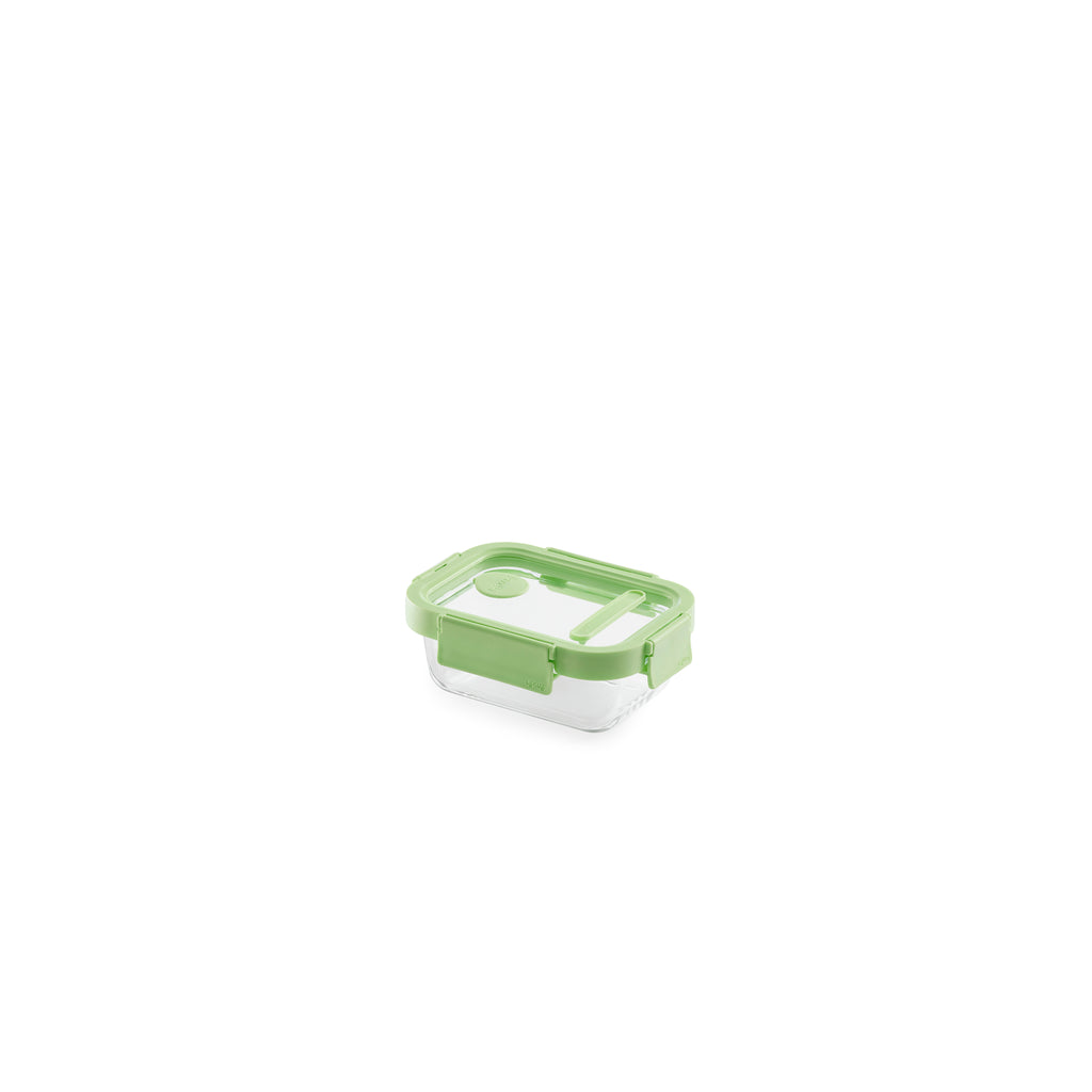 Glass leakproof Container Rect. 370ml