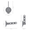 Clothes hook with Suction Cup - Light Grey
