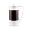 Brazil French Press Coffee Maker 8 Cup, 1L - White