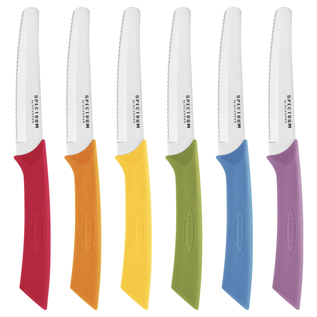 Spectrum Set of 6 Steak Knife - Multi Colour