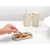 ReNew Bathroom Accessory Set - soap dispenser, toothbrush holder and tray - Soft Beige