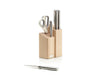 Elevate™ Fusion 5-piece Knife & Scissor Set with Beechwood Block