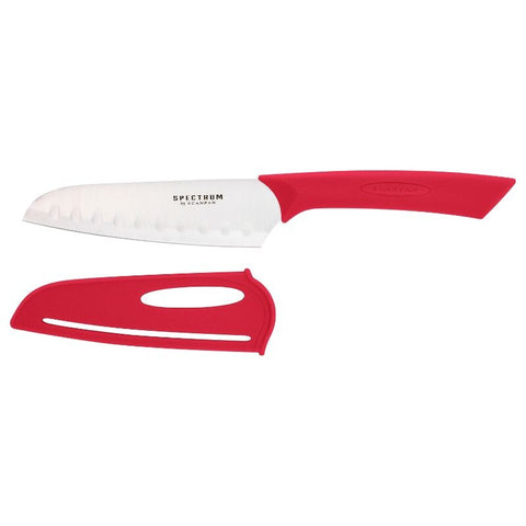 Spectrum 12.5cm Santoku Knife - Red