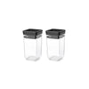 Tasty+ Stackable Canister, Set of 2 (2 x 0.15 litre) - Dark Grey