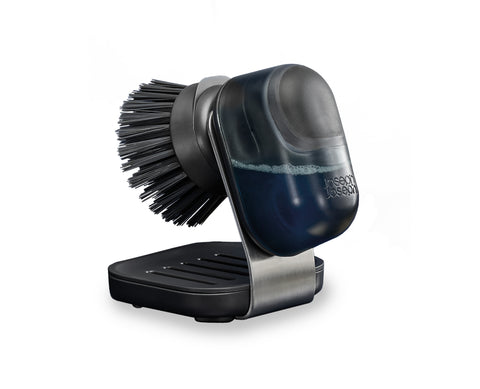 SinkTech™ Compact Soap Dispensing Washing Up Brush with Steel Stand