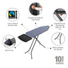 Ironing Board C 124x45 cm Solid Steam Unit Holder - Denim Blue