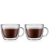 Bistro Double Wall Cafe Latte Mug 0.45L (2pc Set)