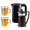 Brazil French Press Coffee Maker 3 Cup, 0.35L - Black