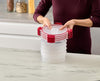 Nest™ Lock 4-Piece Red 1L Round Food Container Set