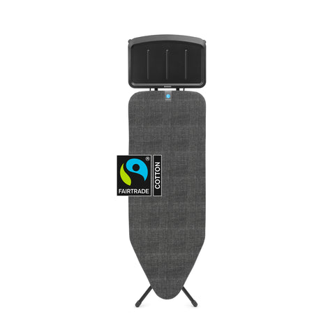 Ironing Board C 124x45 cm Solid Steam Unit Holder - Denim Black