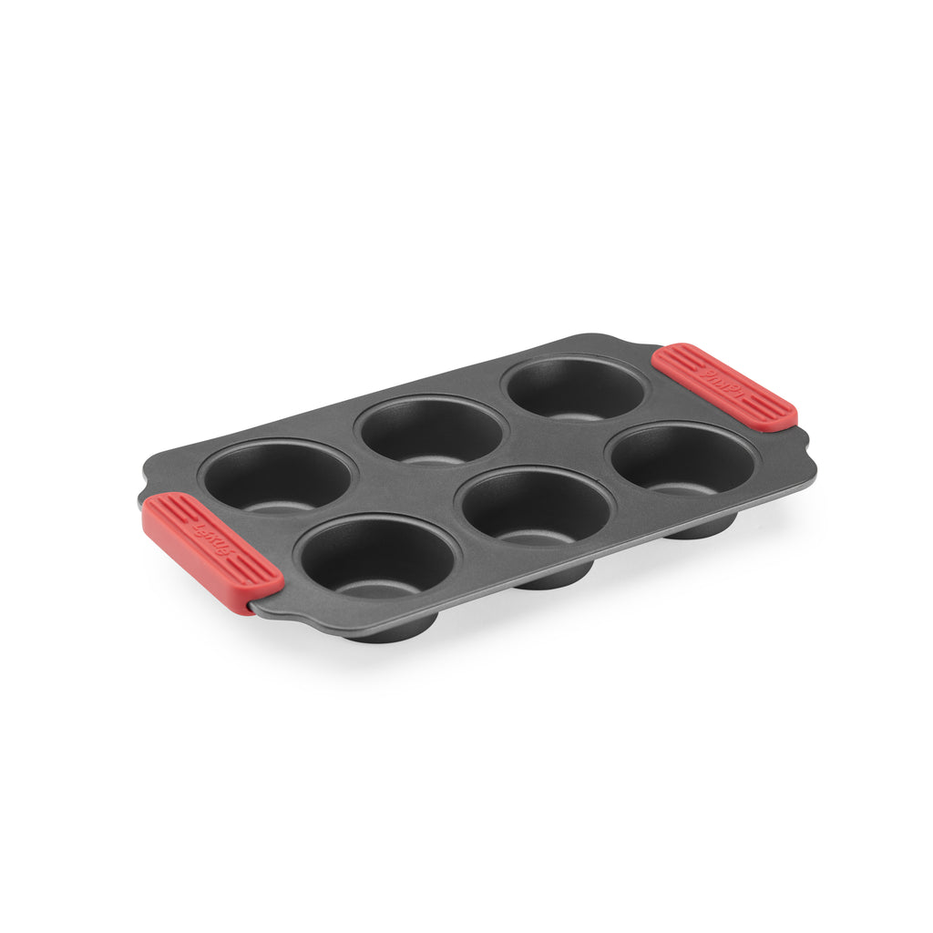 Non-Stick Muffins Mould - 6 cav - Red