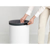 Laundry Bin 60 litre - White with Dark Grey Lid