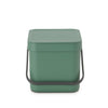 Sort & Go Waste Bin 6 litre - Fir Green