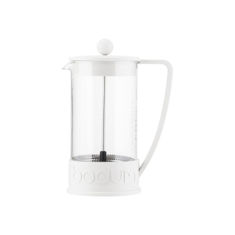 Brazil French Press Coffee Maker 3 Cup, 0.35L - White