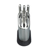 Global Stainless Steel Dotted Design Knife Block Set with 8 knives