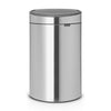 Touch Bin New 40 Litre - Matt Steel