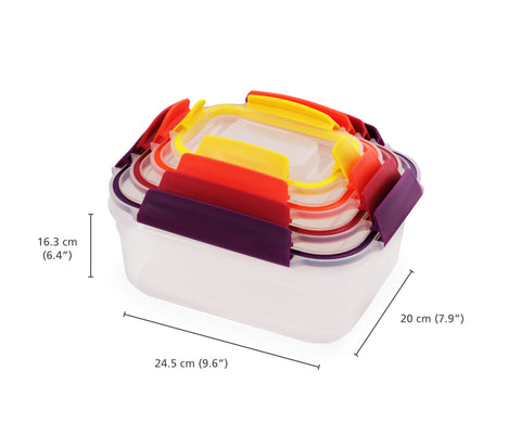 Nest™ Lock 8-Piece Multicolour Mixed Food Container Set