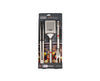 GrillOut™ 3-Piece Stainless-Steel BBQ Turner, Tongs & Fork Set