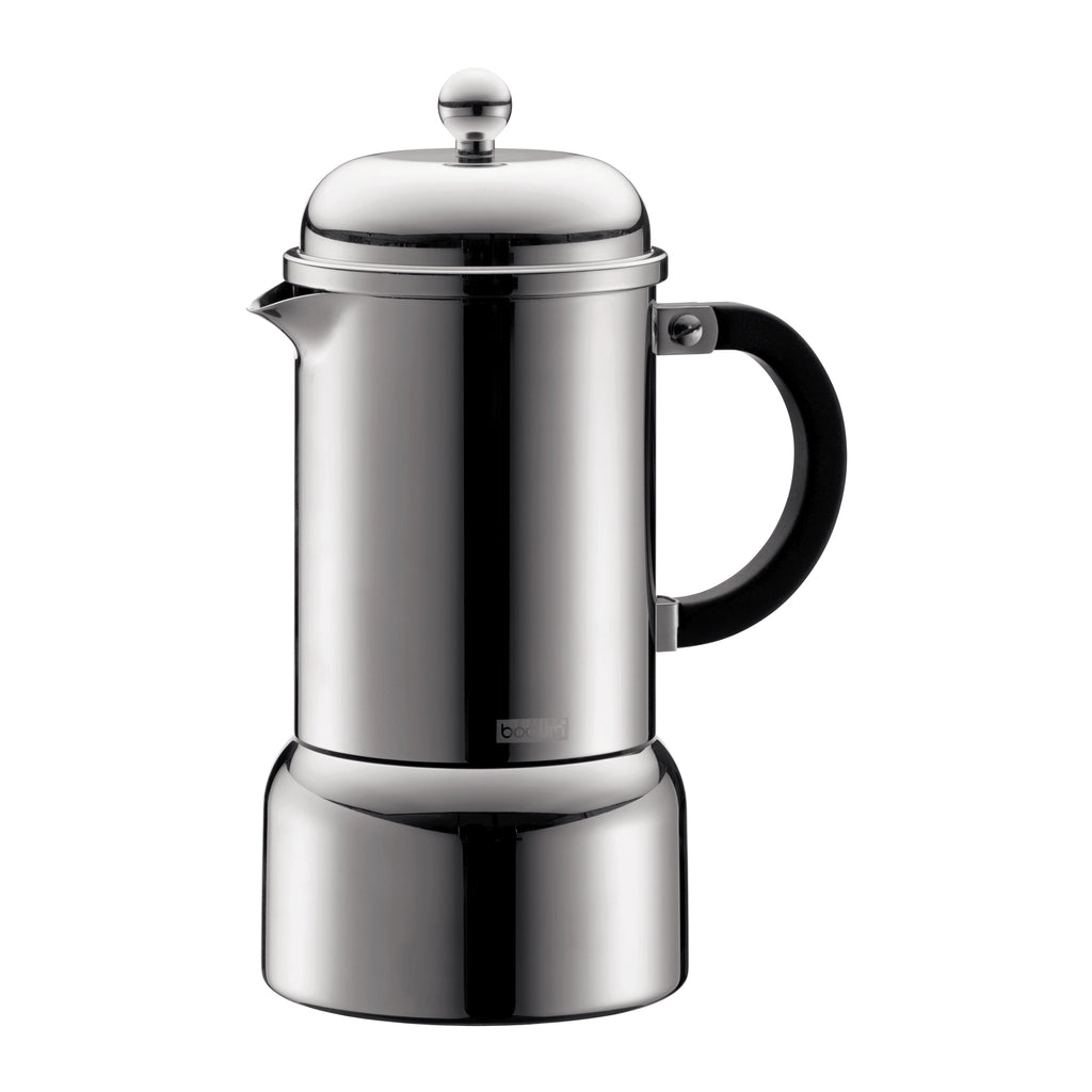 Chambord Espresso Maker 6 cup Stainless Steel - Chrome
