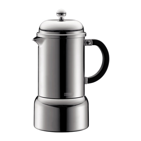 Chambord Espresso Maker 6 cup Stainless Steel - Chrome