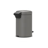 Pedal Bin NewIcon 3 Litre - Mineral Concrete Grey