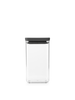 Tasty+ Square Canister 1.6 litre - Dark Grey Lid