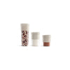 3pc Flip Storage Containers - Brown
